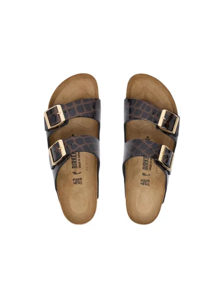 BIRKENSTOCK Šľapky Arizona čierna hnedá