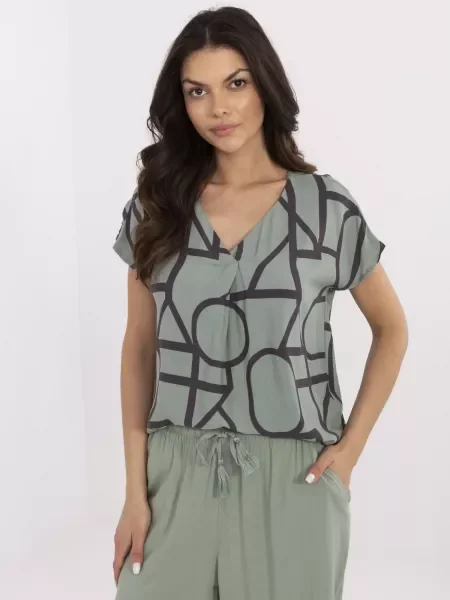 Blúzka Sublevel khaki