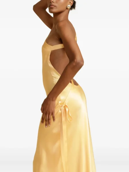 Rochie maxi Arcina Ori de costum galben