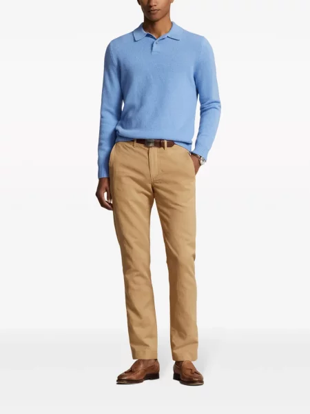 Květinové lněné polotričko Polo Ralph Lauren fialové