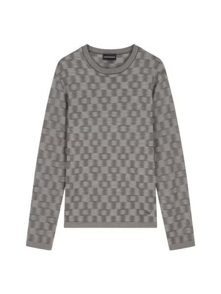 Sweter Emporio Armani szary