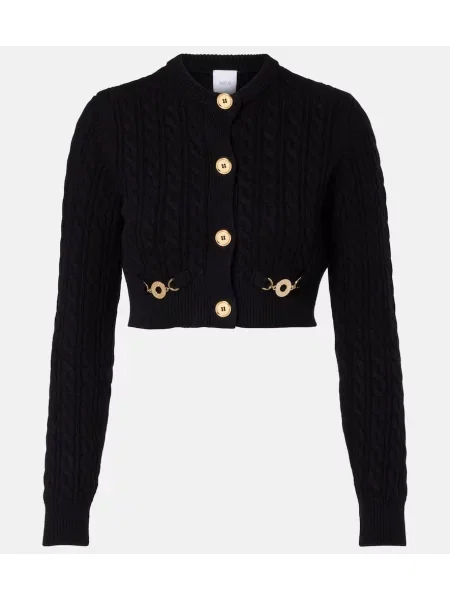 Cardigan Patou de lână negru
