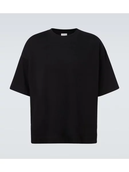 Tricou Dries Van Noten din jerseu negru