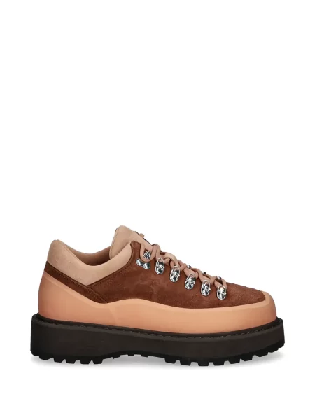 Sneakerși Diemme din piele de căprioară maro