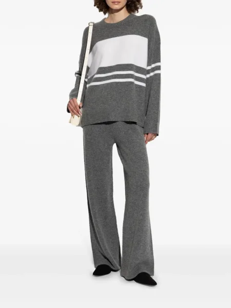 Pantaloni Theory tricotate gri