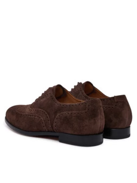 Polo Ralph Lauren poltopánky pánske semišové Owen Wingtip hnedá