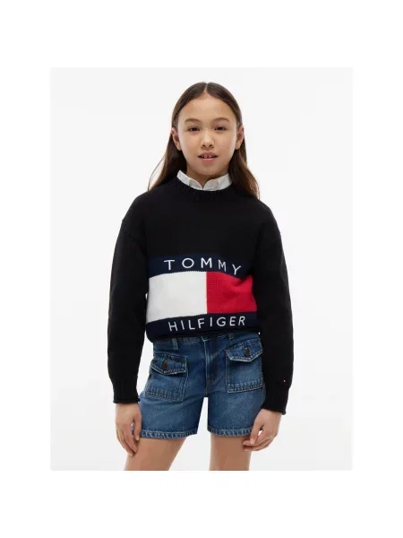 Sveter Tommy Hilfiger čierna