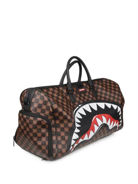 Καρό τσάντα Sprayground καφέ