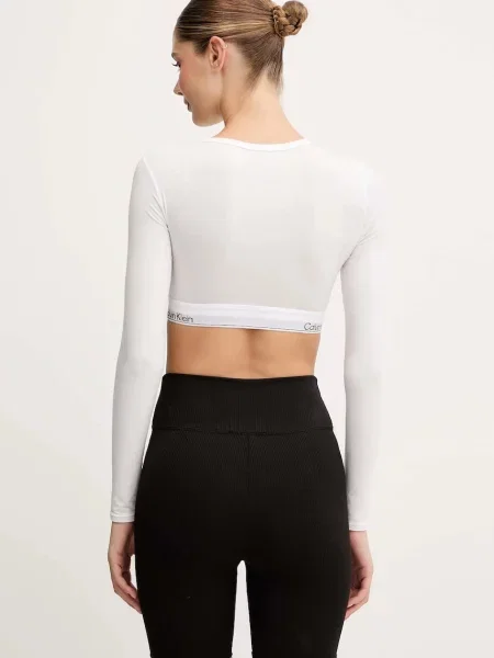 Calvin Klein Underwear Majica z dolgimi rokavi bela