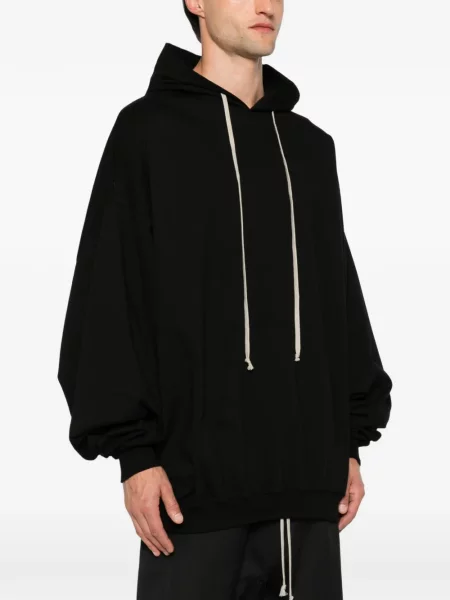 Hanorac cu glugă Rick Owens cu cordon negru