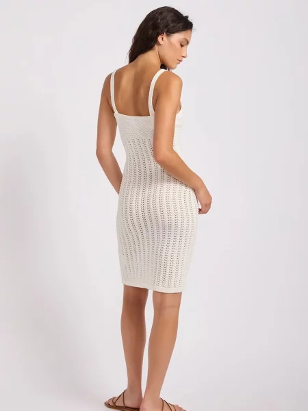 Seafolly sukienka plażowa Midi Dress beżowa