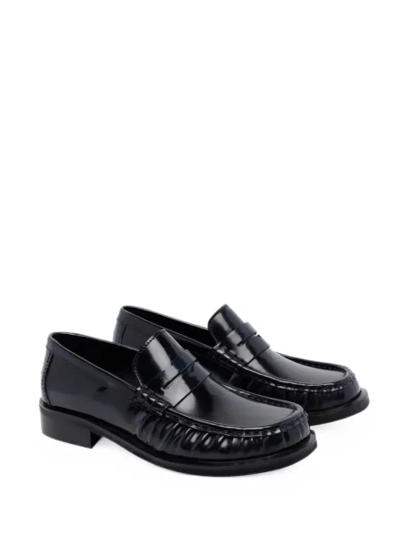 Pantofi loafer Poeve din piele albastru