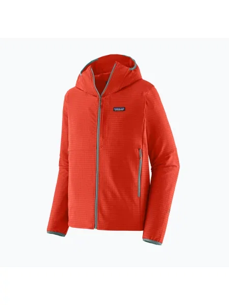 Geacă softshell pentru bărbați Patagonia R1 TechFace Hoody hot ember