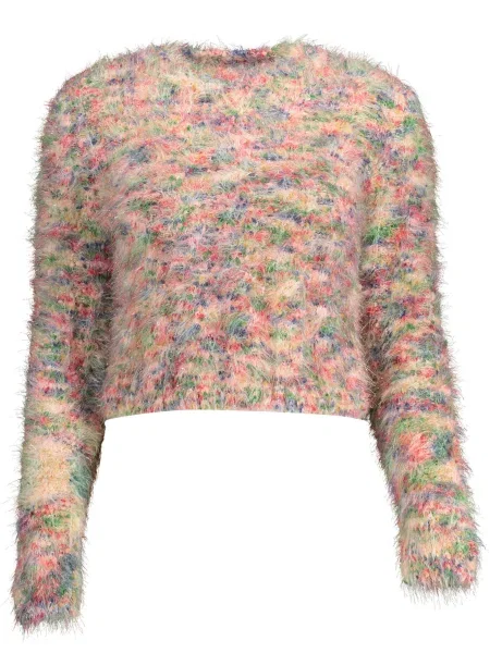 Sweter Desigual elegancki różowy