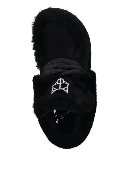 Botine Naked Wolfe din piele de oaie negru
