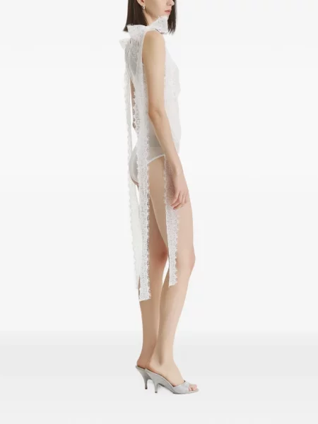 Body 2310 Studio din dantelă alb