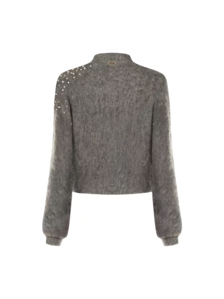 Sweter z golfem Rinascimento do golfa szary
