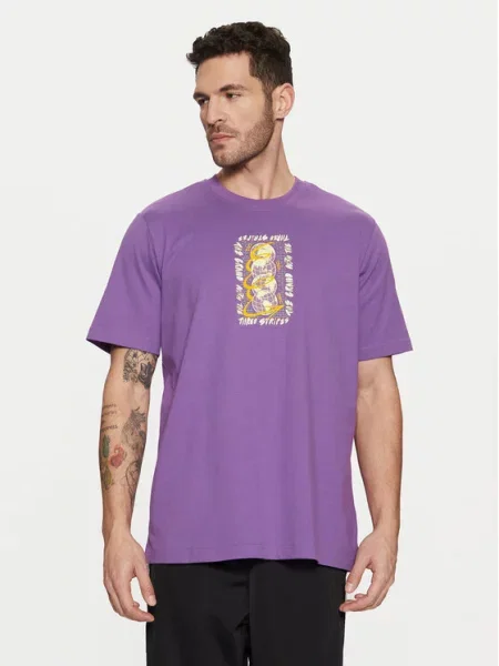 Adidas Majica Trefoil Series Regular Fit vijolična