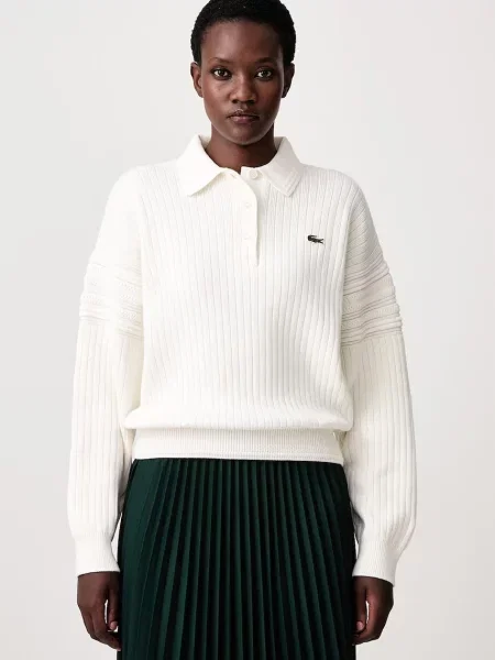Lacoste Pulover Crem
