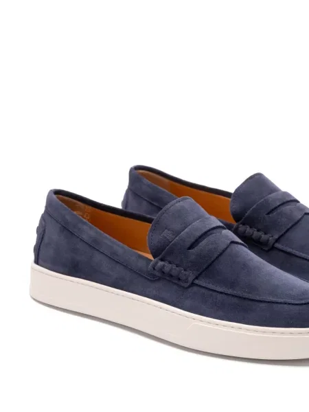 Pantofi loafer Tod's din piele de căprioară albastru