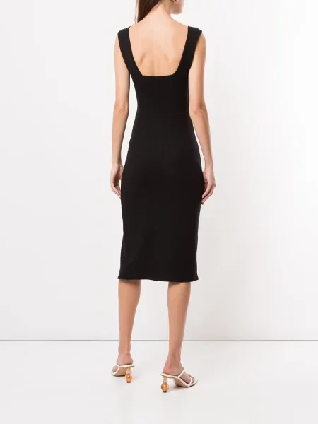 Rochie midi Reformation stretch negru