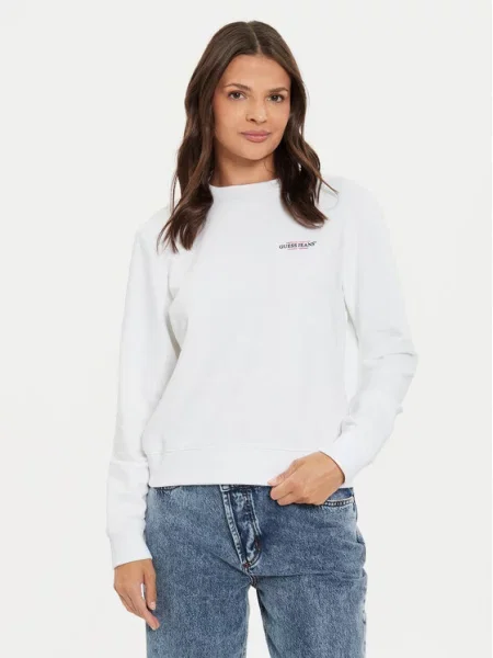 Μπλούζα Guess Jeans λευκό