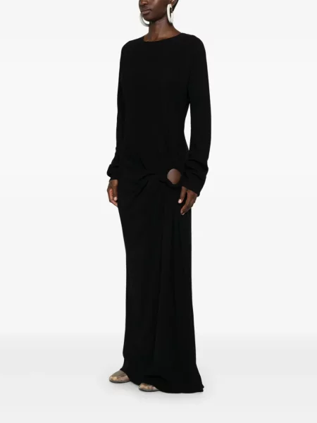 Rochie maxi Christopher Esber cu volane negru