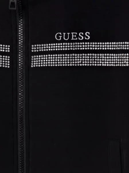 Bluza rozpinana dziecięca Guess czarna