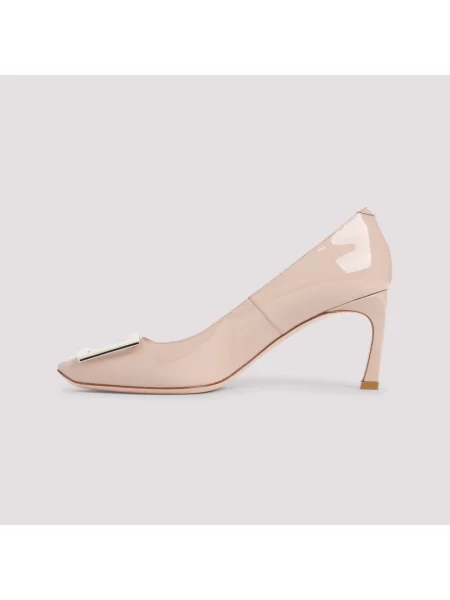 Czółenka Roger Vivier skórzana różowa