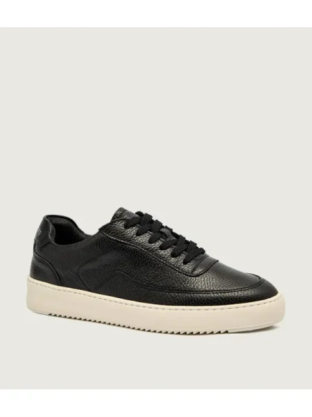 Filling Pieces Teniși din piele Mondo Grain negru