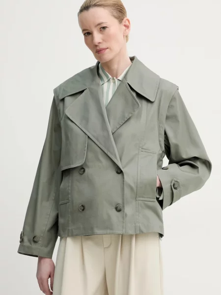 MUNTHE palton SOFUA femei de tranzitie gri