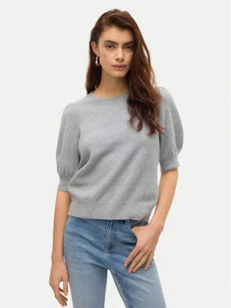 VERO MODA Pulover VMDOFFY pegasto siva