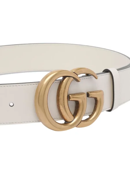 Curea Gucci din piele alb