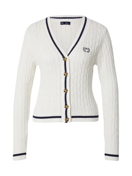 GAP Geacă tricotată bleumarin alb