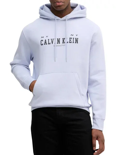 Hoodie Calvin Klein s kapuco črna