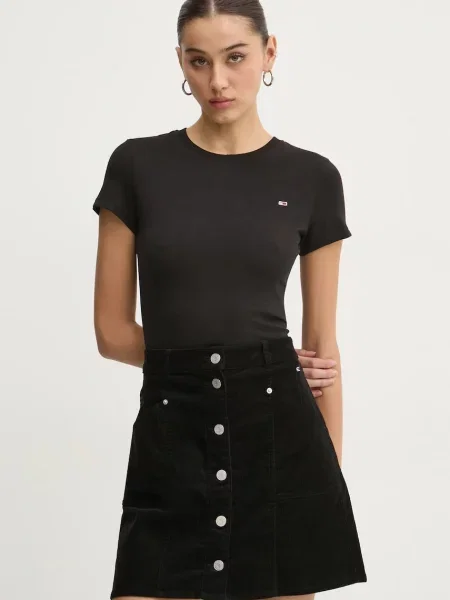 Tommy Jeans basic tričko dámske čierna
