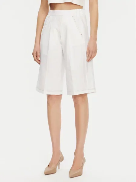 Σορτς υφασμάτινο Max Mara λευκό