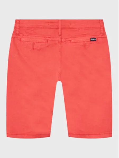 Pepe Jeans Medžiaginiai šortai Blueburn Short raudona