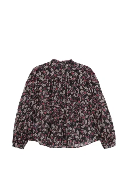 Bluză Marant Etoile cu model floral cu imagine negru