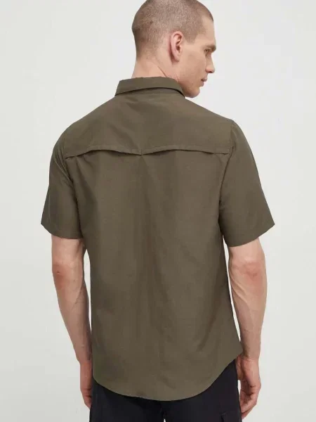 Košile The North Face Sequoia regular s klasickým límcem zelená