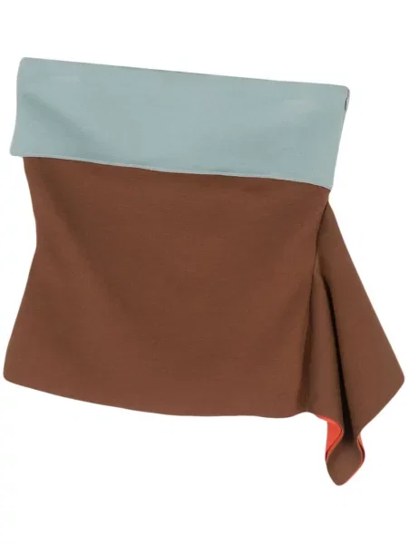 Fusta mini Fendi drapată albastru
