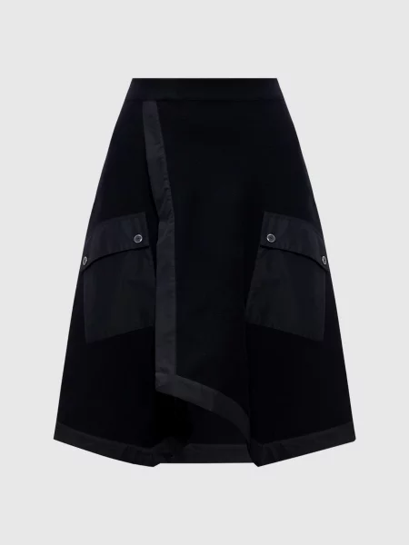 Спідниця з вовною 3.1 Phillip Lim чорна
