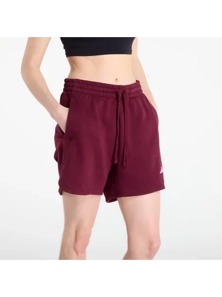 Σορτς adidas 3 Stripes Studio Fleece Loose Shorts Maroon L