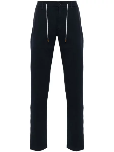 Pantaloni Eleventy plisate albastru