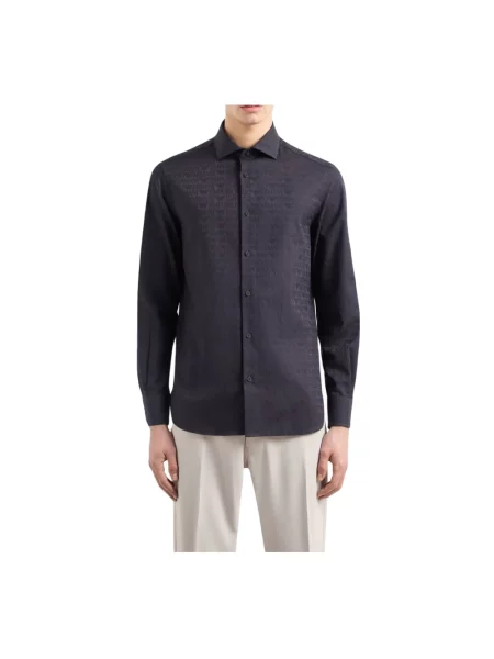 Koszula Emporio Armani casual niebieska