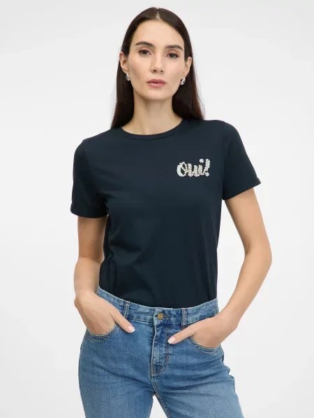 Tricou Orsay scurt albastru