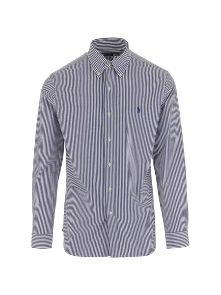 Cămașă Polo Ralph Lauren cu dungi albastru