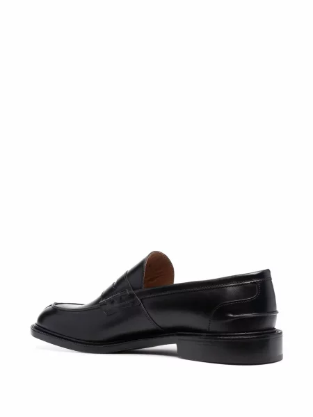 Chiloți Tricker's din piele slip-on negru