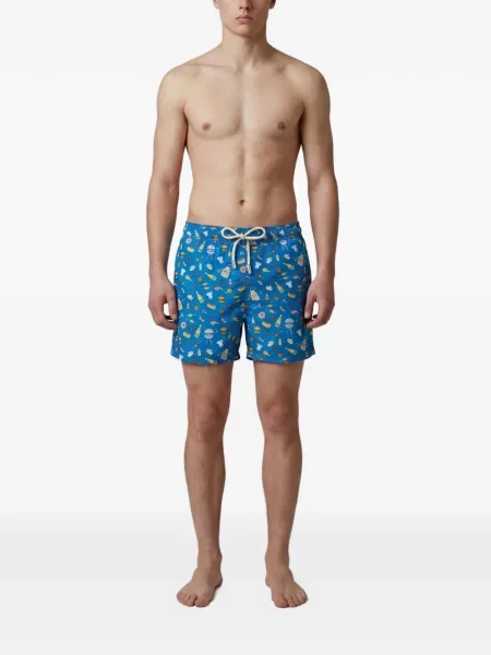Slip de baie Mc2 Saint Barth cu imagine albastru