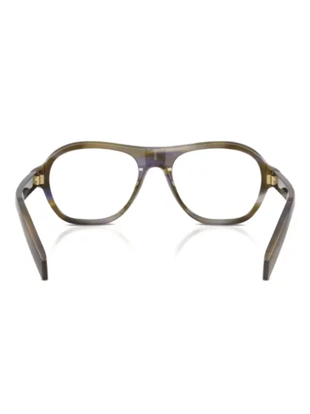 Ochelari de soare Prada Eyewear cu imprimeu geometric maro